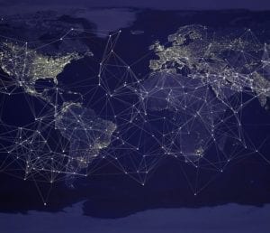 World financial networking chart
